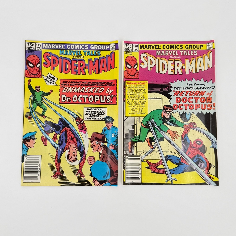 Marvel Tales Spider-Man #148 #149 1983 CPV Newsstand Doctor Octopus Comic Lot